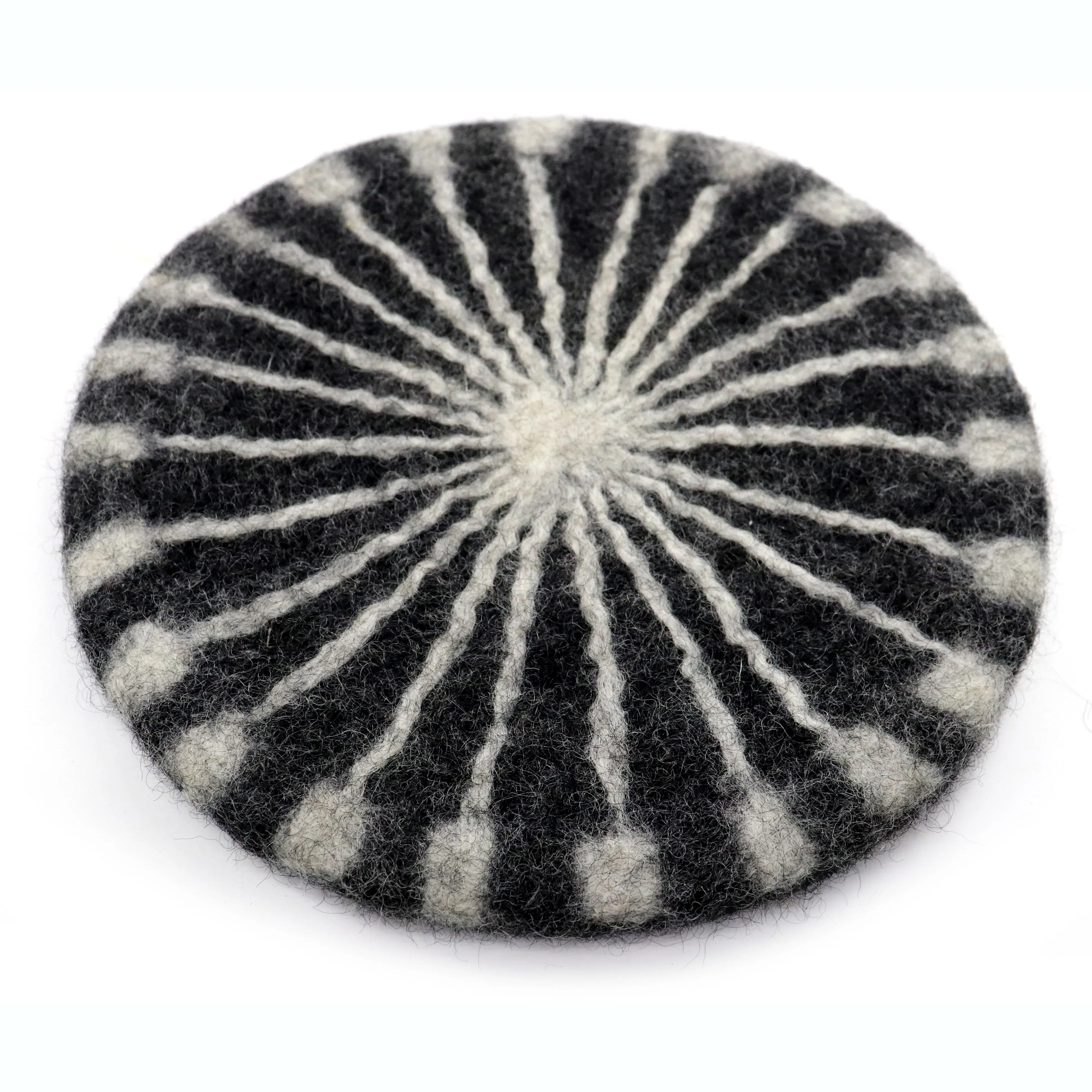 Newest high quality handmade eco-friendly heat resistant felt wool cup pot pan hot 10 cm Halloween Coaster set