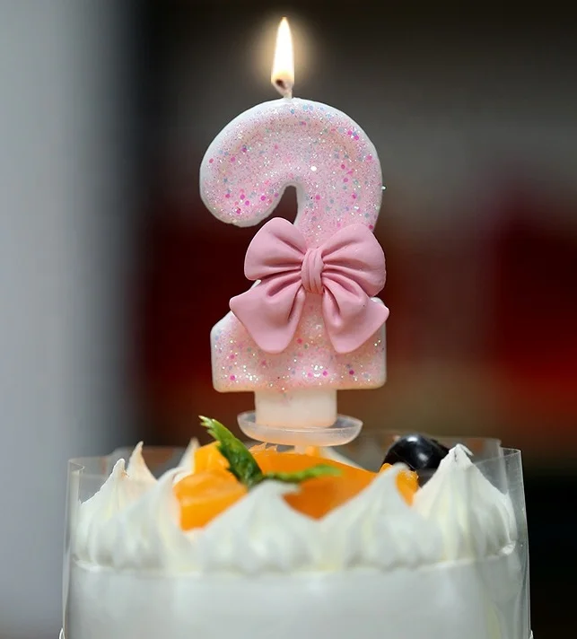 Novelty Fancy Birthday Cake Candles New Design Happy Birthday Pillar Candles Christmas Decoration for Parties Wax Material