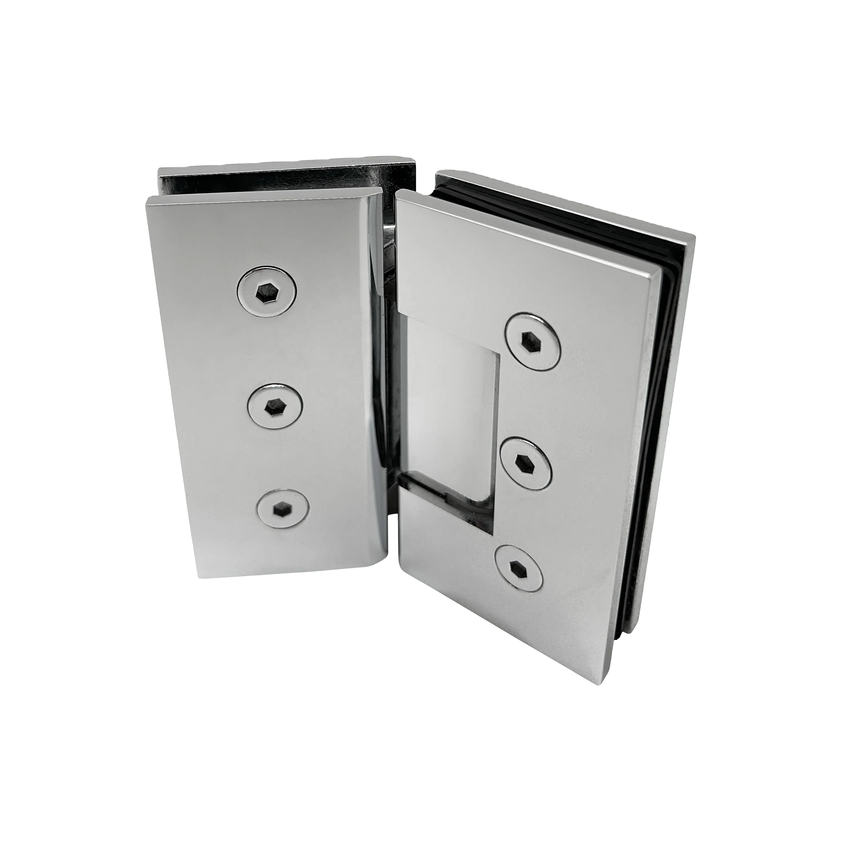 Modern Design 135 Degree Brass Heavy Duty Shower Glass Door Hinges with Three Screws