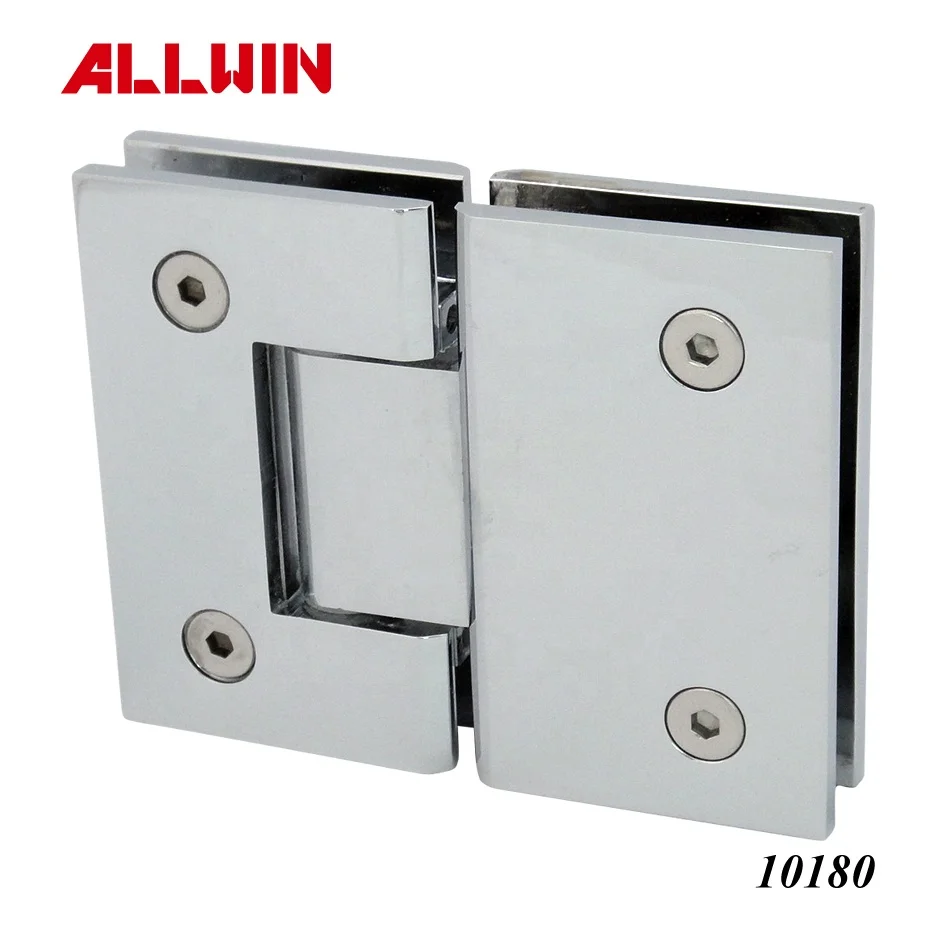 Brass H Back Plate Shower Glass Door Hinge