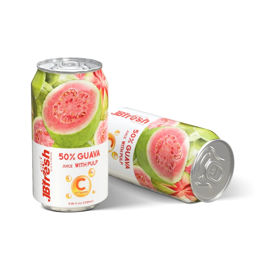 Лидер продаж 330 мл розового сока гуавы с мякотью консервированный сок JBFresh Поставщик | Манго сорочка виноград яблоко личи