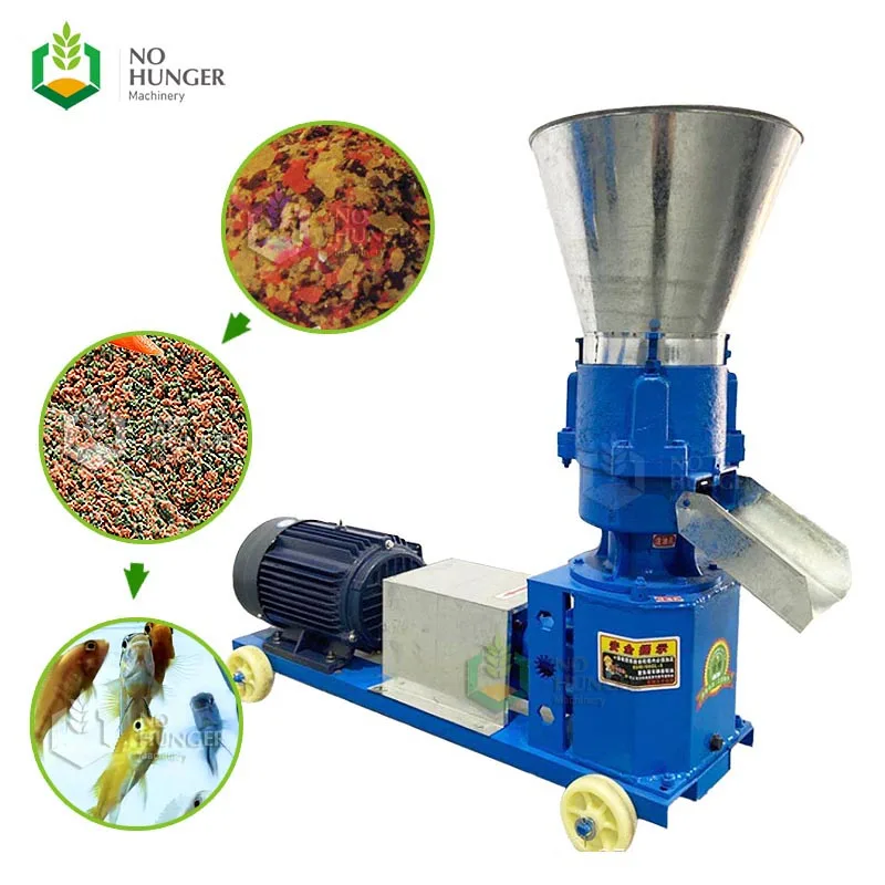 China Mini Small Forage Animal Feed Pellet  Mill Extruder Production Manufacturer Price For Make Press Processing Machine