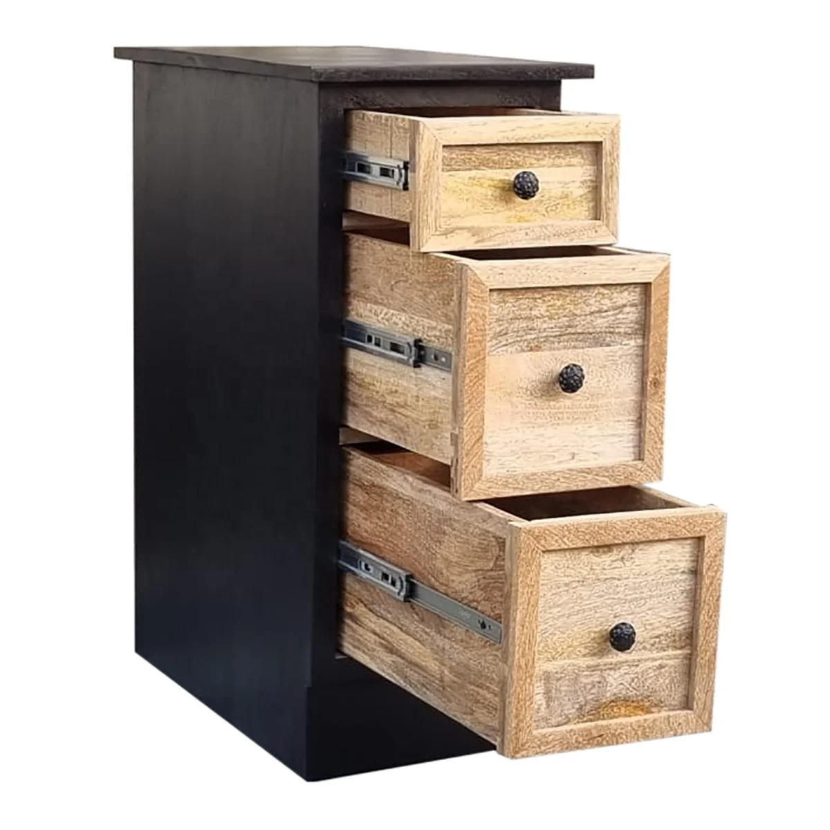 Solid wood waterproof bathroom / kitchen  cabinets set of 3 wooden bathroom furniture