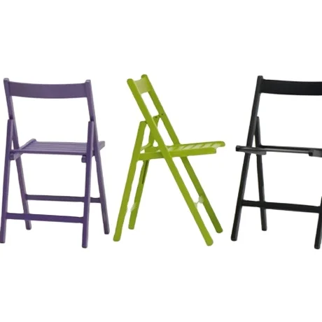 ITALIAN QUALITY COLORED BEECH WOOD FOLDABLE WIMBLEDON CHAIR SMART DESIGN BAR CAFFE FOLDING CHAIR