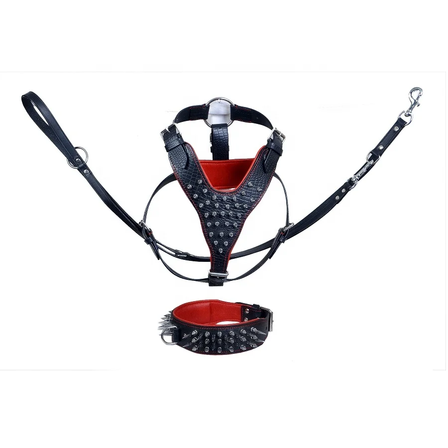 Spike Dog Harness With Dog Coller
