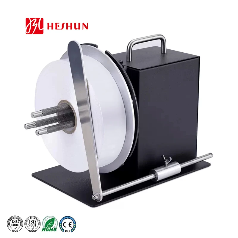 Heshun Factory Price Good Quality Label Rewinder Automatic Rewind For Label Barcode Label Sticker Rewinder Machine