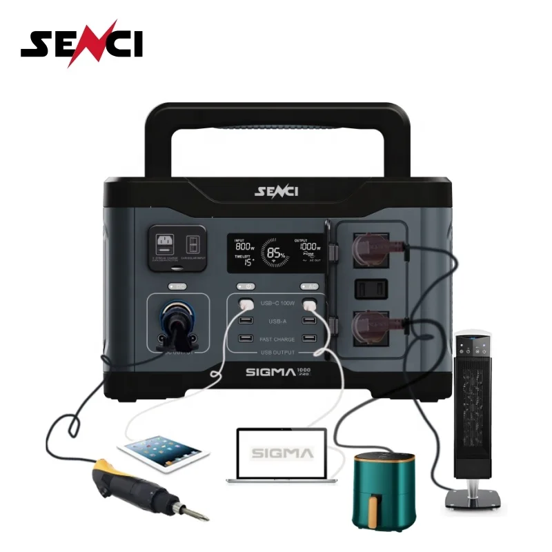 Senci 1000w 921Wh LIFEPO4 battery emergency portable power station mobile power for camping