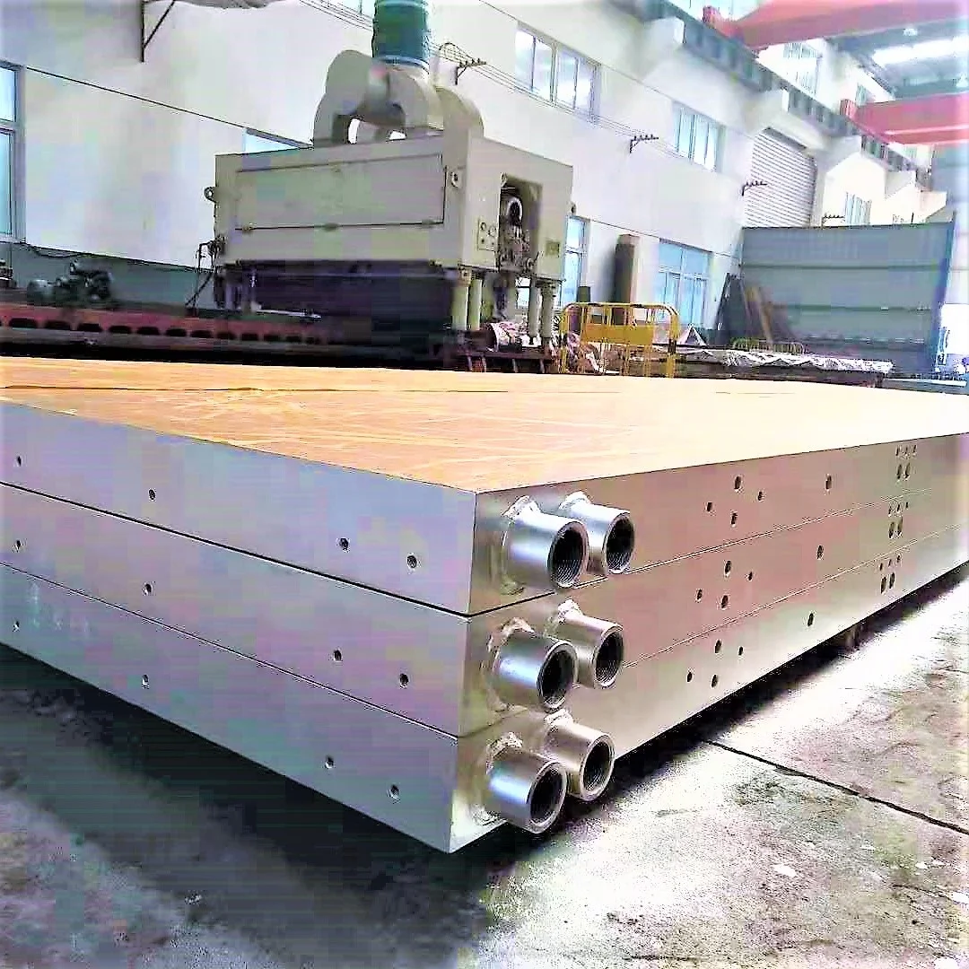 short cycle press chrome plate PLYWOOD PRESS HEAT PLATEN prensa caliente bloques piece rechange presse chaud