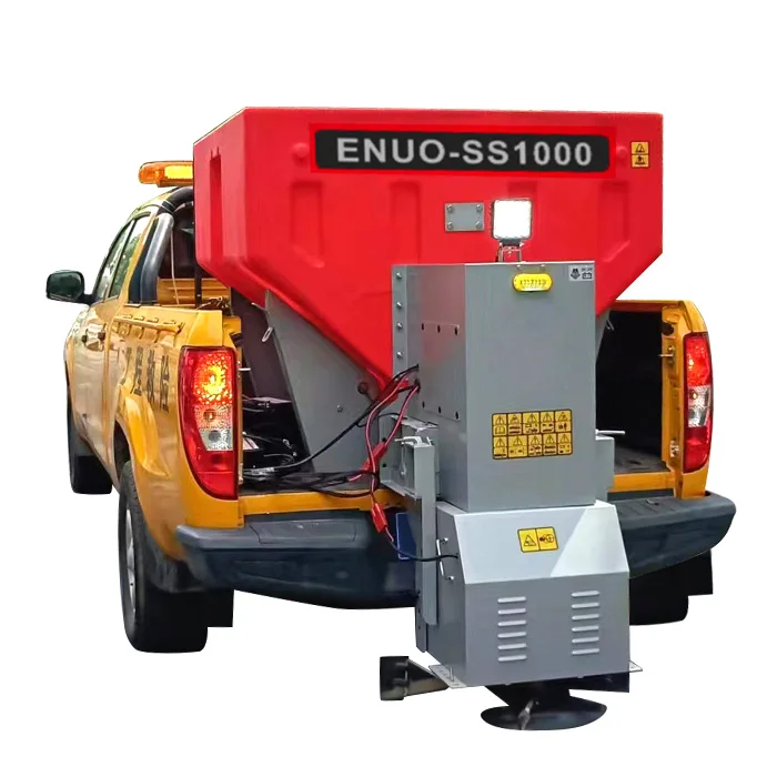 ENUO ice melt truck electric rock salt spreader for sale