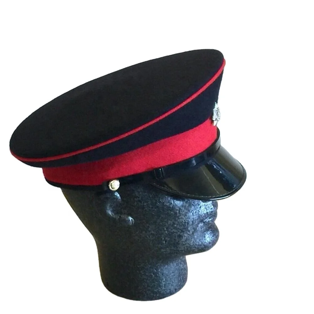 British Army the Royal Angliment Regiment Vintage Soviet Russia USSR Military Visor  Hat Faux  Crochet Visor Vintage Crown Hat