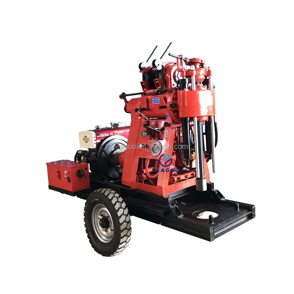 Small Portable Hydraulic Diesel Water Well Drilling Rig For Sale