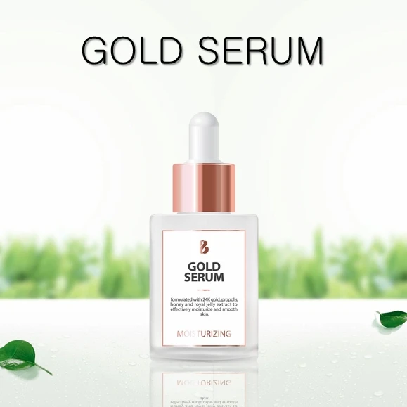 Private Label 40ml Korean 24K Pure Gold Serum Moisturizing Face Liquid Honey Serum