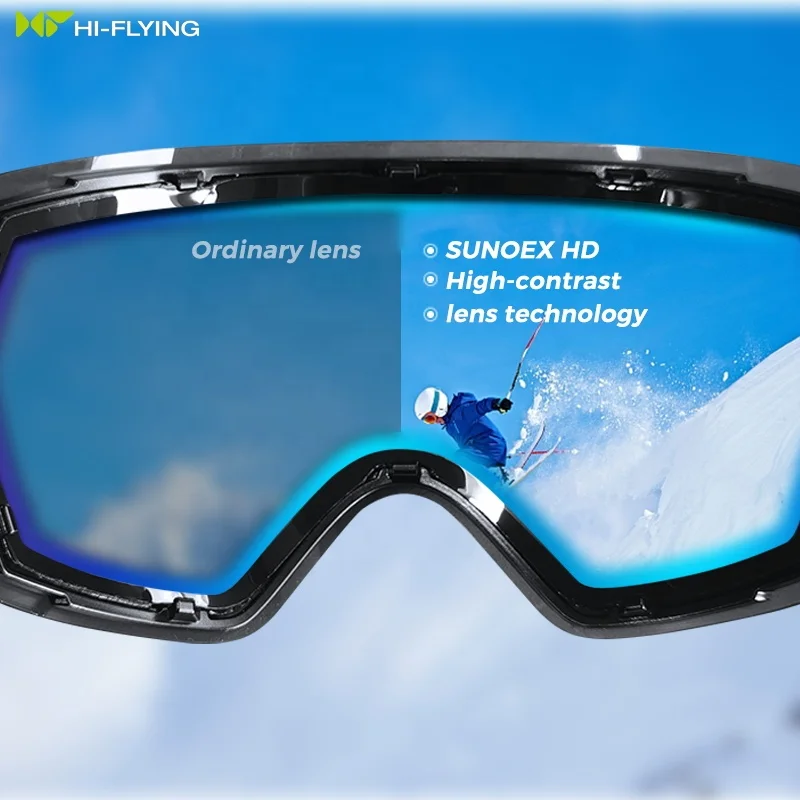 Manufacturer wholesale ski goggles adult skiing goggles custom logo ultraviolet-proof OEM ski goggles