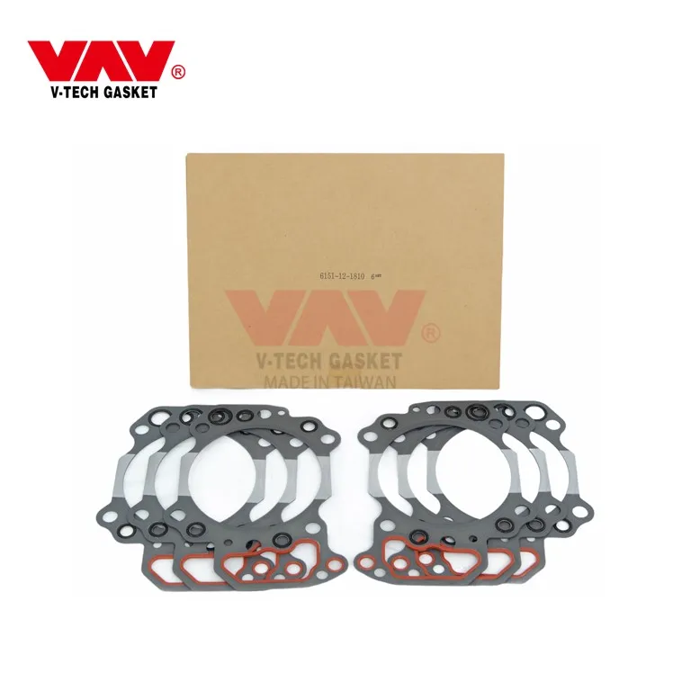6159-K1-9900 6159-K2-9900 Engine Gasket Repair Kit For Komatsu 6D125 Gasket