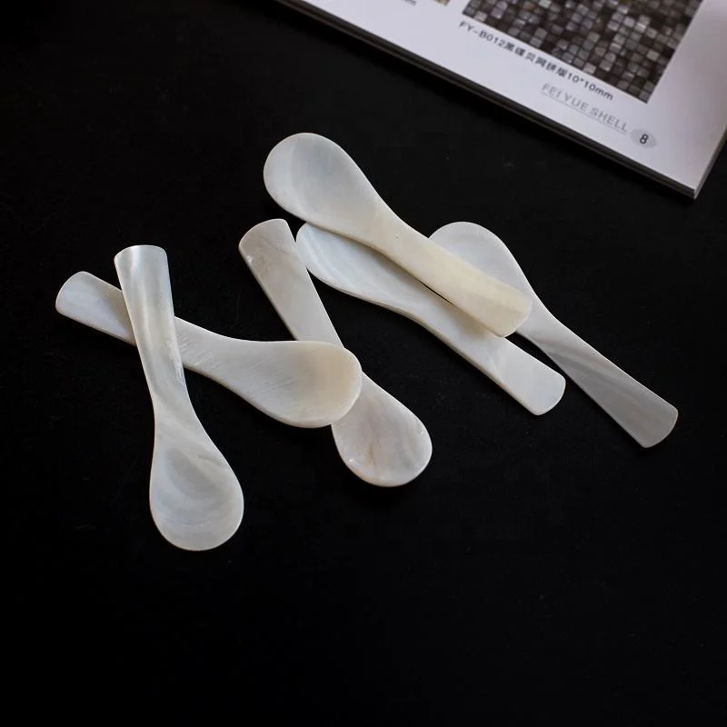 Elegant Premium Natural & Eco-friendly Mother of Pearl Caviar Spoons for Luxury Dining & Restaurant Use