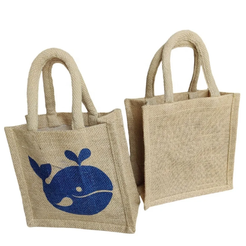 Stylish Jute Drawstring Gift Bag Christmas Gift Bag Canvas Cloth Tote Beach Bag for Shopping-Durable Cotton Closure
