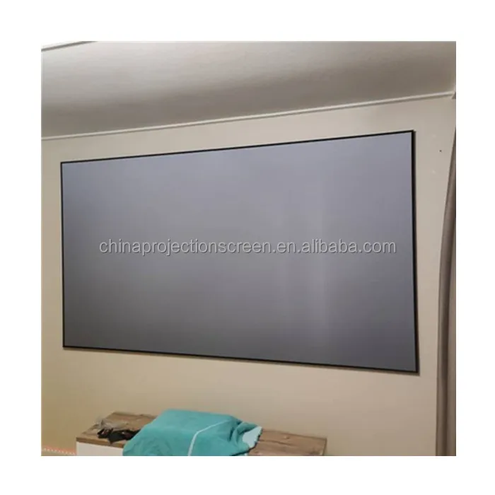 TELON Manufacture Price 150inch ALR Short Throw Fixed Frame Projector Screen with Wide Viewing Angle