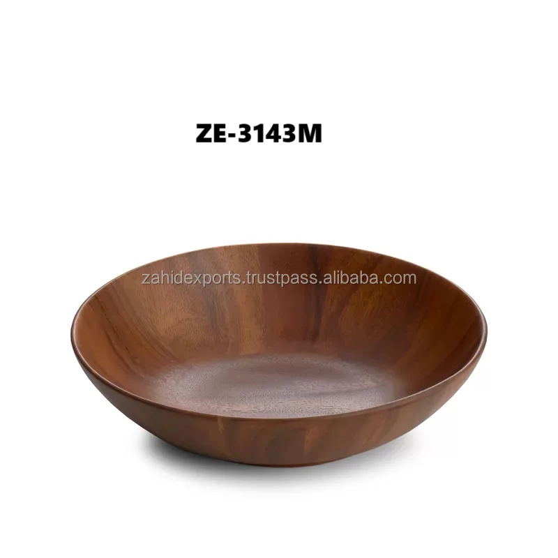 Best Eco-Friendly Custom Logo Kitchenware B Smith Wood Bowl Disposable Ash Wood Bowl for Bowling on Wood Lanes