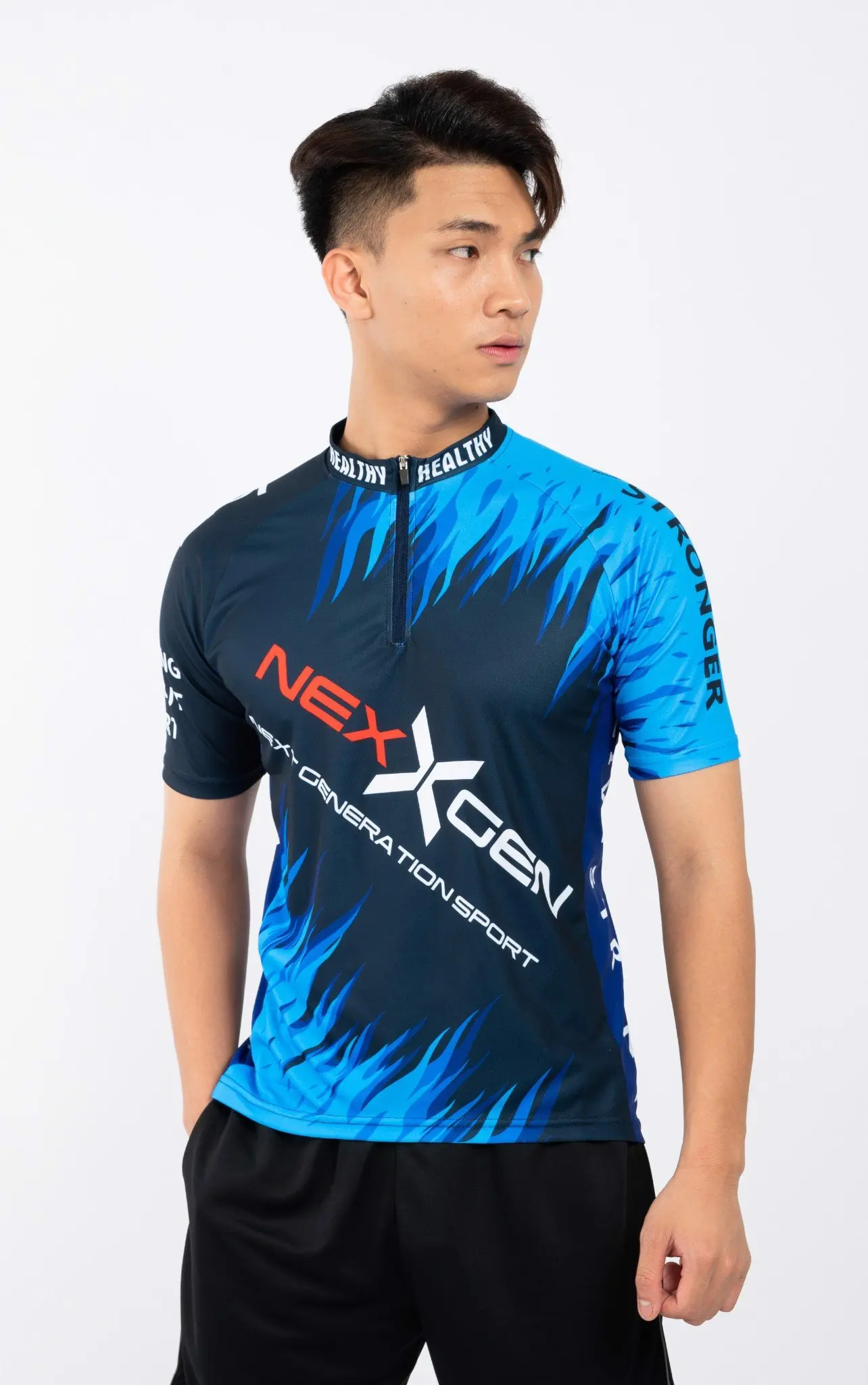 100% Polyester for sublimated Custom Shirts for Men screen print logo Shirt WHITE Short Sleeve T-shirts Quick Dry Orange Printed