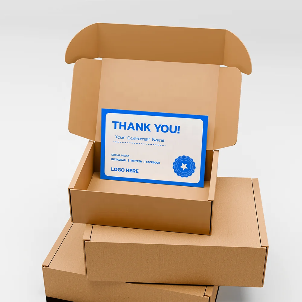 Custom Durable Craft Paper Box with Corrugated Design Offers Secure Postage and Reliable Shipping for Safe Deliveries