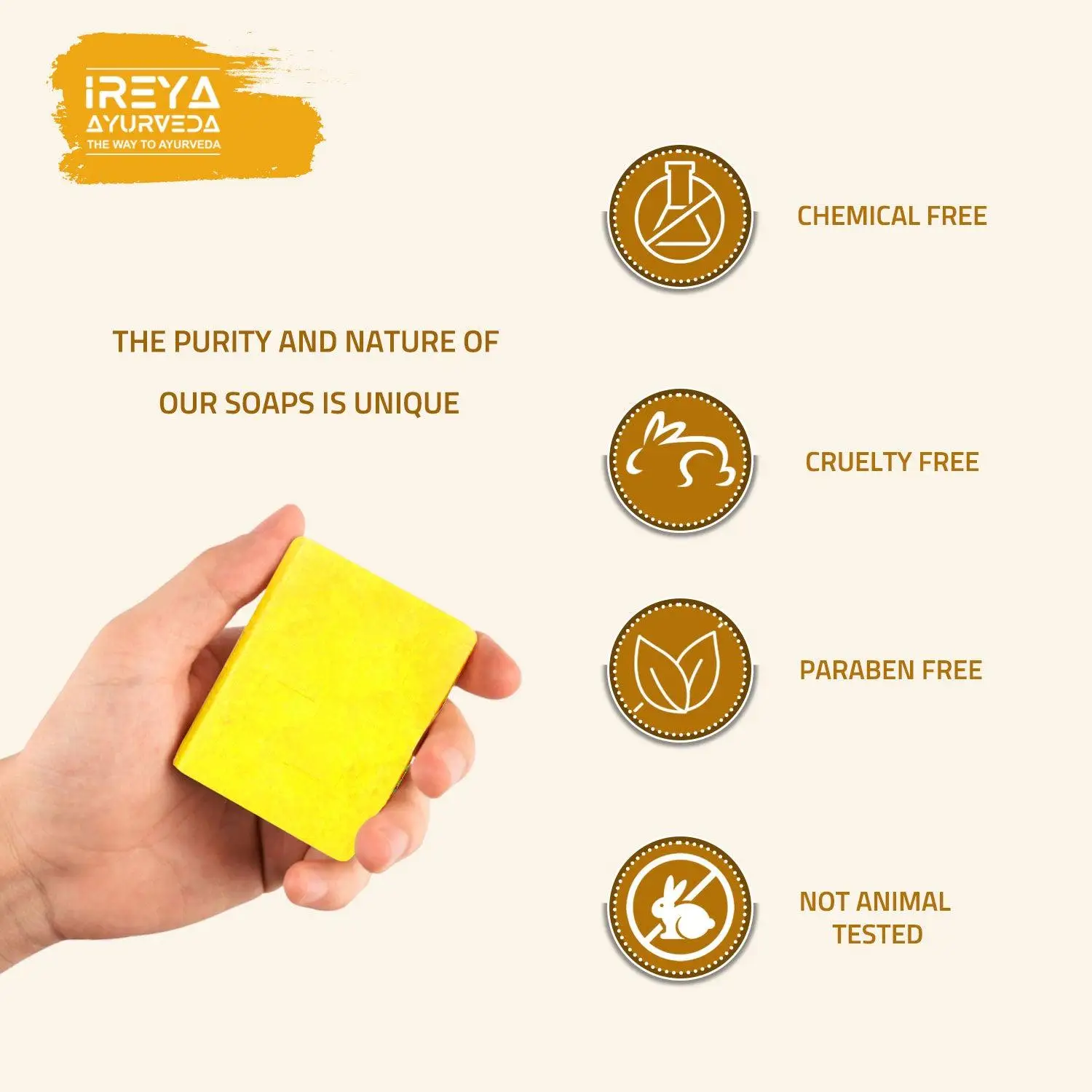 Handmade Turmeric Sandalwood Soap - Natural Cleansing & Brightening Bar | Top Selling Natural Soap