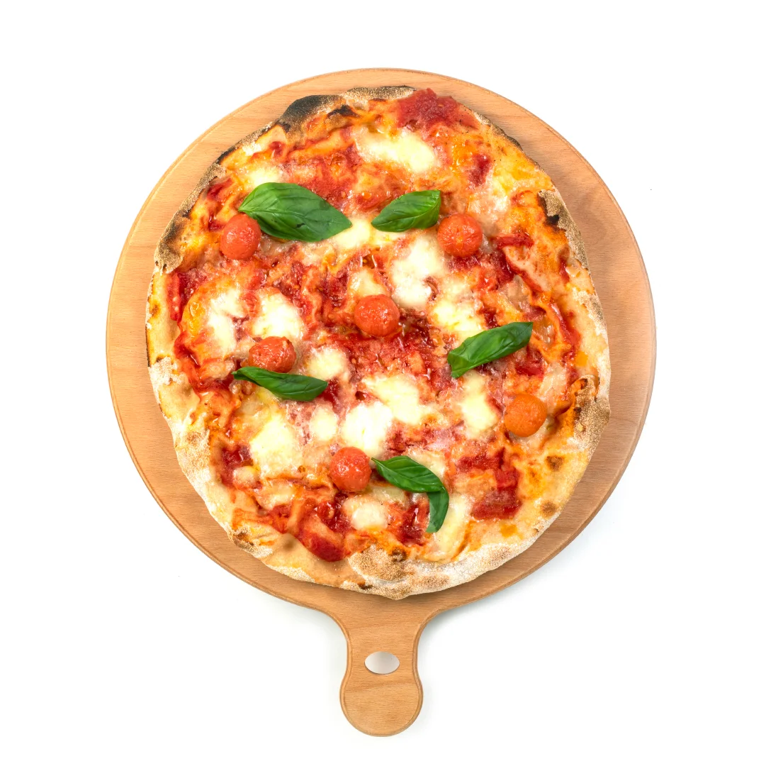 Horeca Frozen Precooked baked Pizza base 33 cm 320gr high quality Italian product to be garnished and baked in the oven