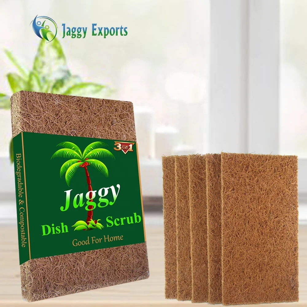  Многоразовые натуральные кокосовые Скраб Губка производство