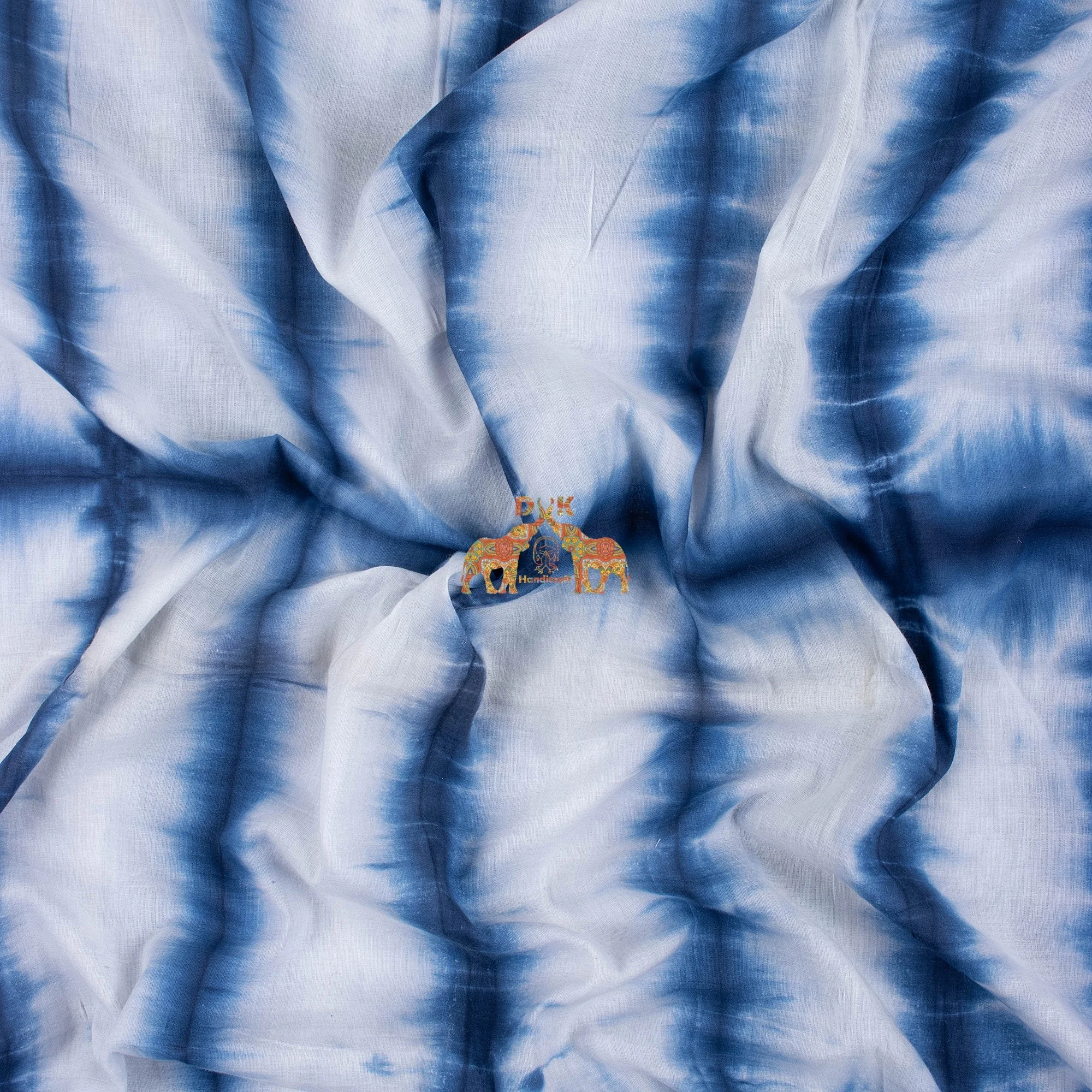 New Collection Hand Made Tie Dye Printed Fabric Lightweight 100%Cotton Printed Soft Fabric For Women Dress Material And Apparels