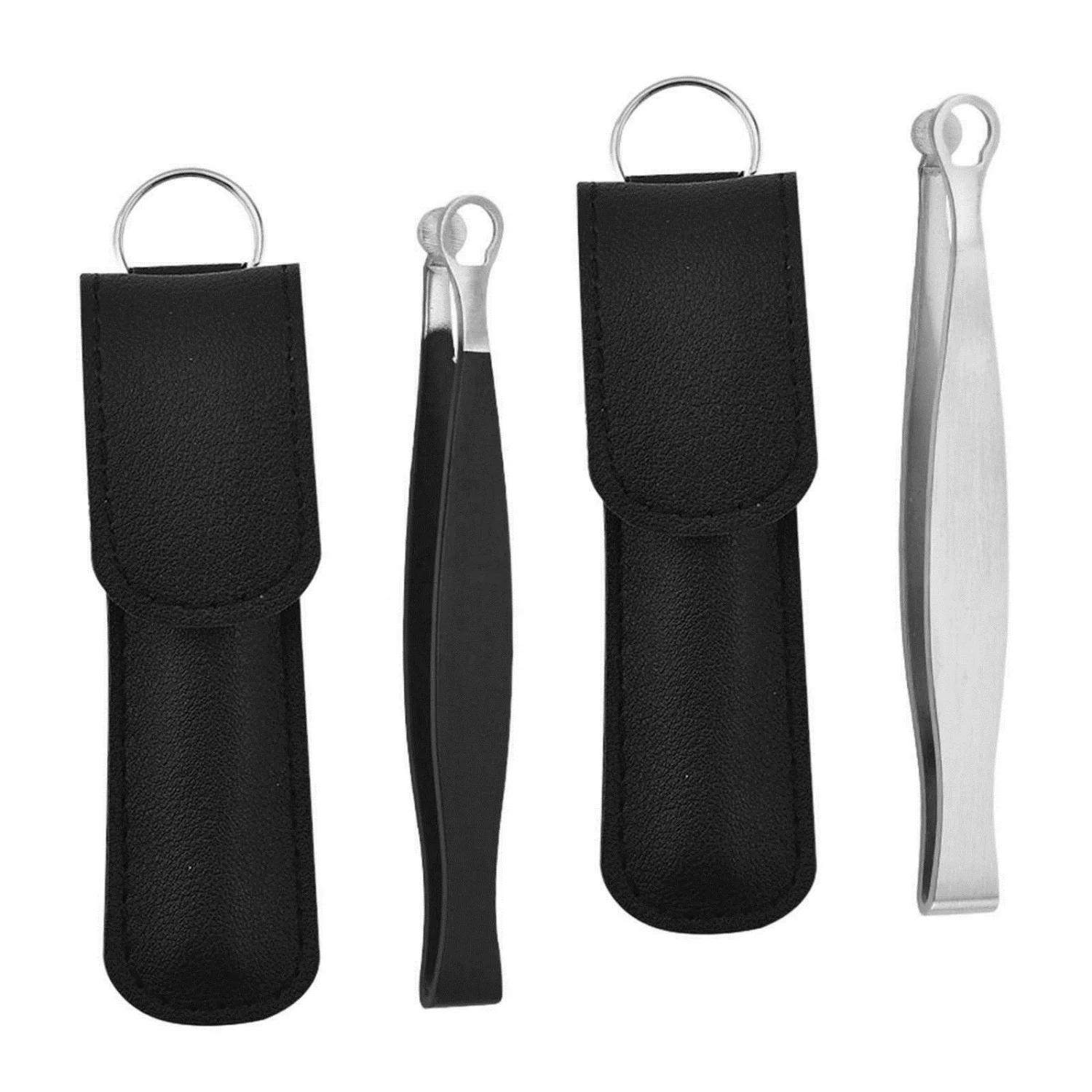 Nose Hair Trimming Tweezers Round Head Multifunctional Water Resistant Stainless Steel for Noses Sideburns Nose Men Women