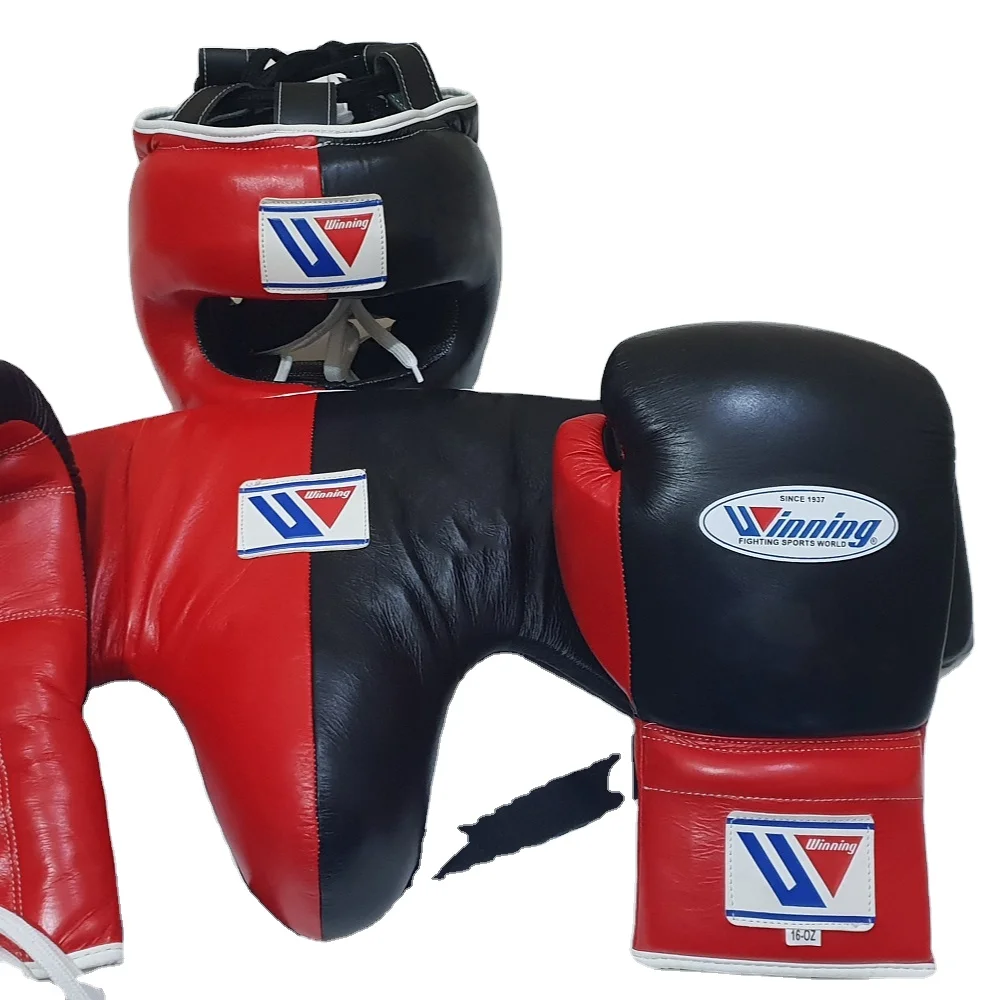 Leather Groin Guard Groin Protector Custom Made Winning Boxing Sets Boxing Gear Leather Sets Boxing gloves head guard groin guar