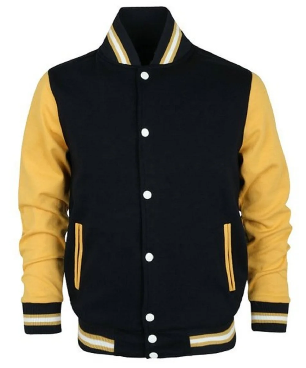Wool Body, Leather Sleeve Varsity Jacket
