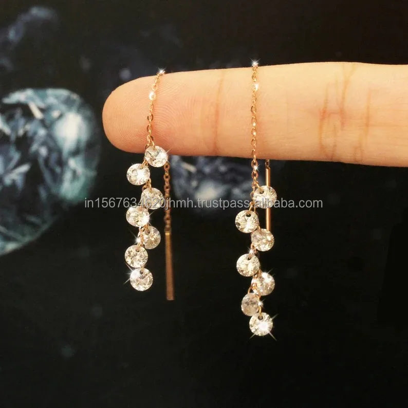14kt Gold Earrings  IGI/GIA Lab Grown Round  Diamond Earrings  Diamond Jewelry Wedding Earrings Lab Created
