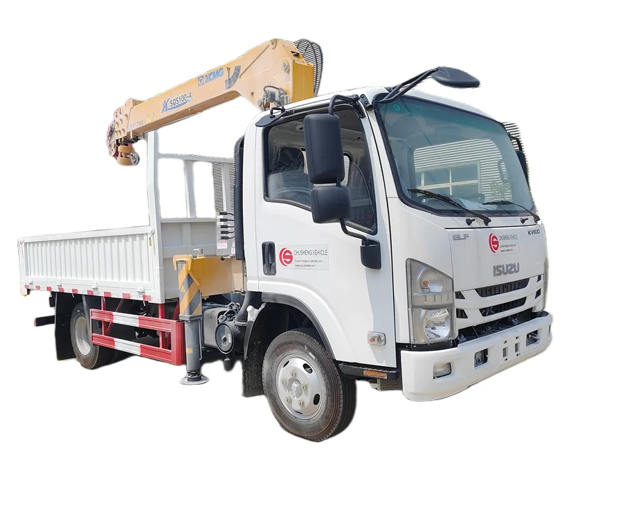 ISUZU 4x2 4 тонны Грузовой кран заводская цена на продажу