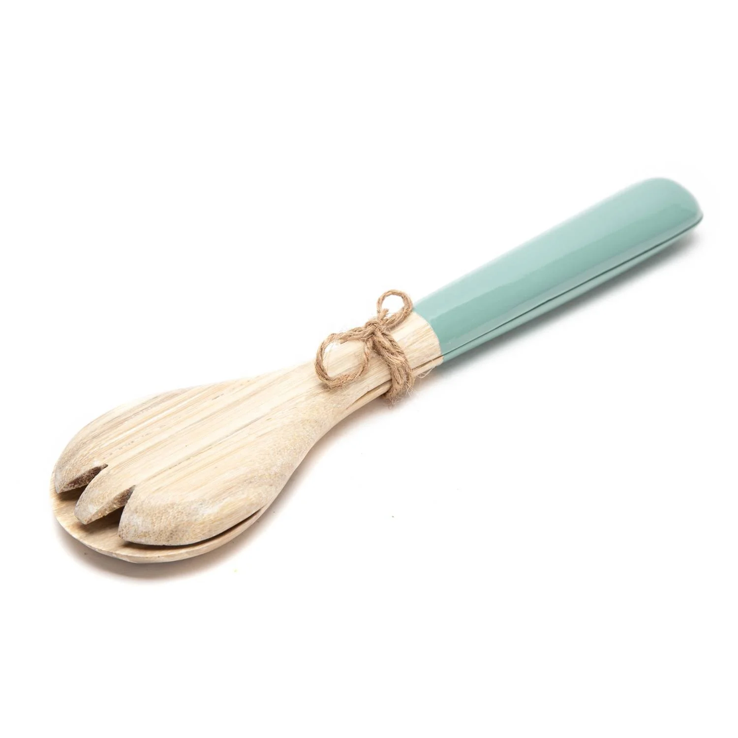 Promotion Item Small Wooden Bamboo Spoon Flatware Set Stainless Dinnerware for Restaurants and Hotels for Giveaways