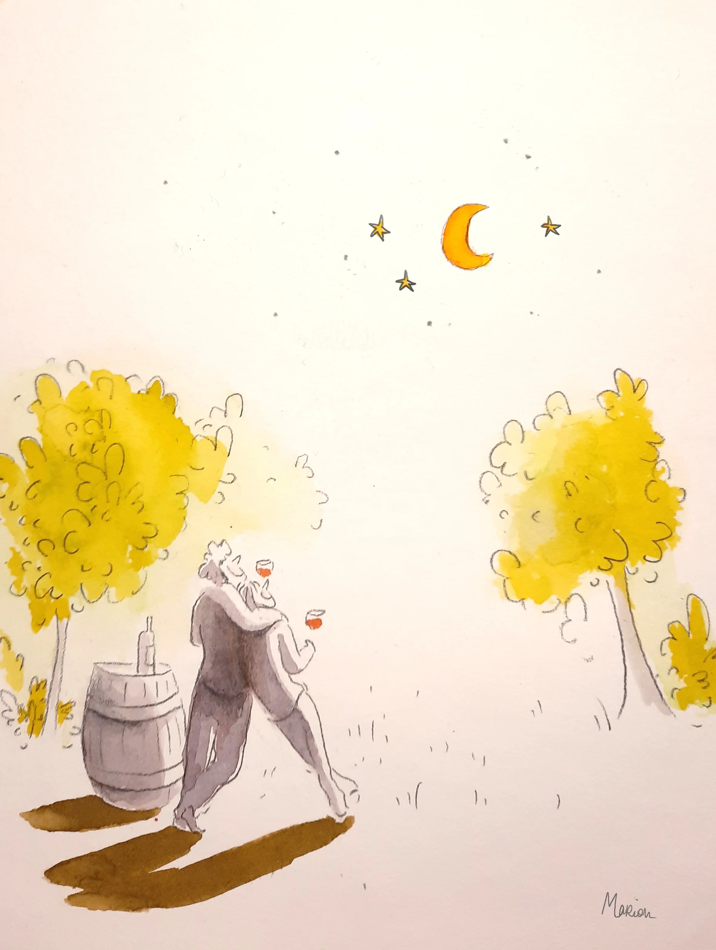 Франция, золотая медаль, выбор 70MD, сертифицированное органическое белое вино, Amour eux VDF, био-класс, 750 мл, семийон и Совиньон для столового вина