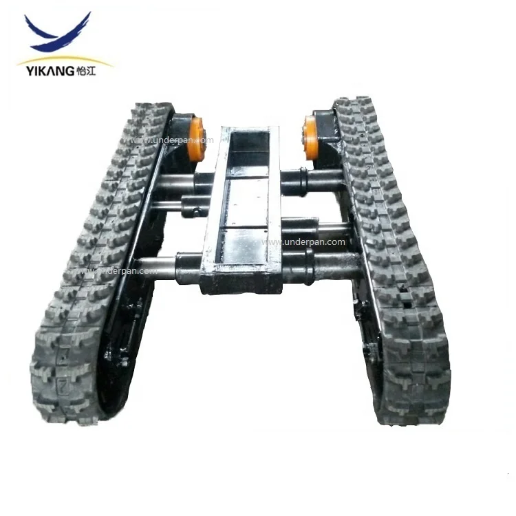 New design 6 tons crawler platform rubber track undercarriage for tracked industry robot vehicles