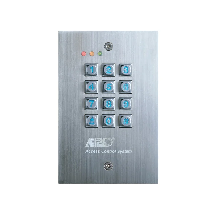 Vandal Material IoT Smart Phone Control Mobile App Wi-Fi IP-66 Wiegand Output With Doorbell Access Control Keypad Egress Button