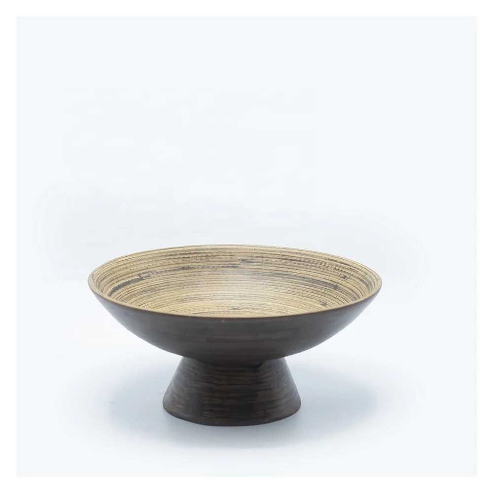 Products Tray Salad Bowls Wholesale Vietnamese Bamboo 2020, Bamboo for Serving, Bamboo Round Shape Food Contact Safe Custom Size