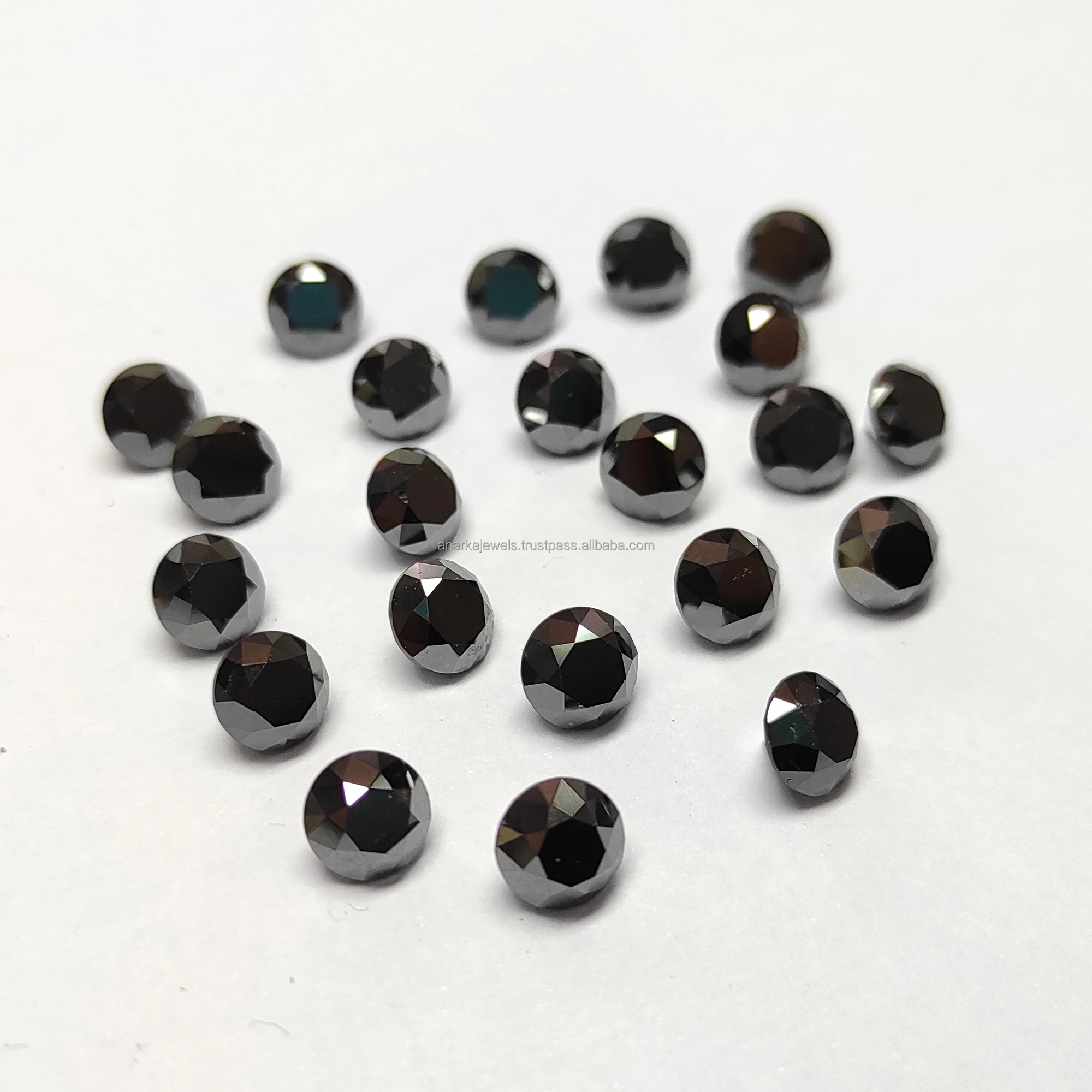 Natural Loose Non Certified Solitaire Real Black Diamond For Jewelry