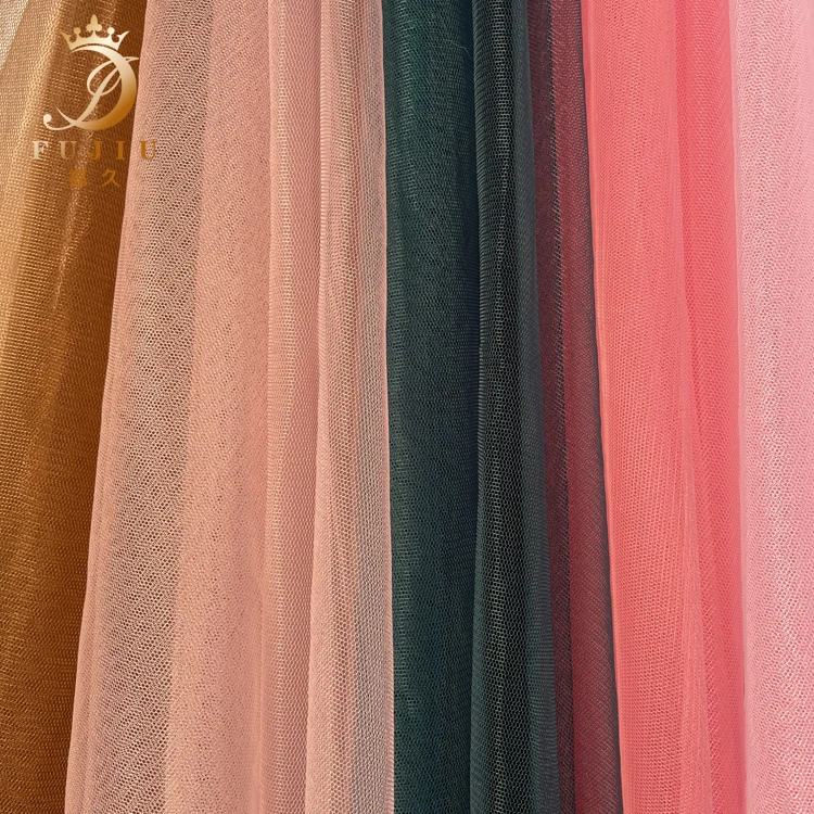 High Quality Tulle 100%Nylon Strengthen Mesh Fabric Hard Net