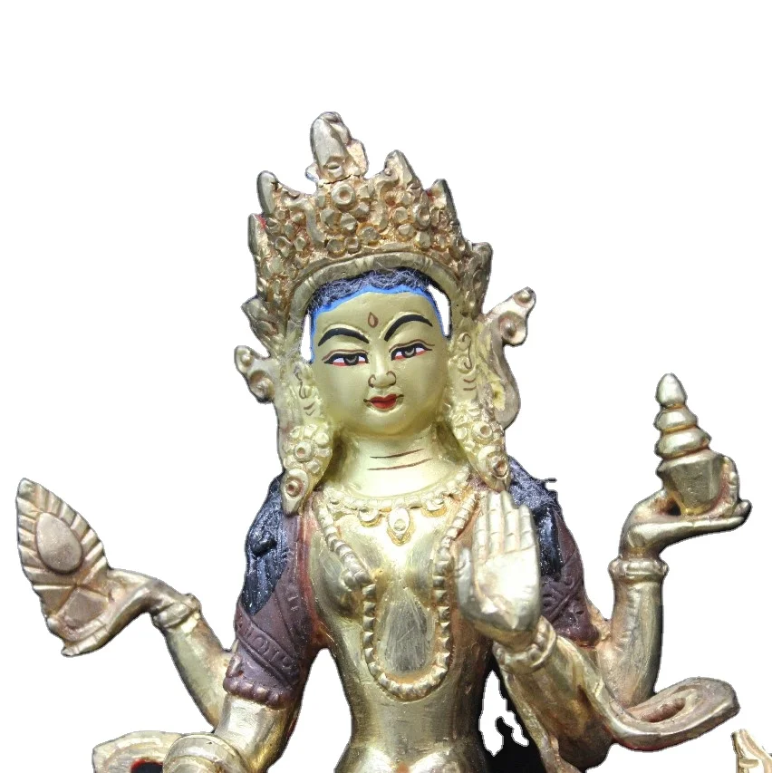 Buy Religious Handicraft Statues White Tara Bronze Nepali Handmade Sculpture Antique Finish Brass Metal Copper