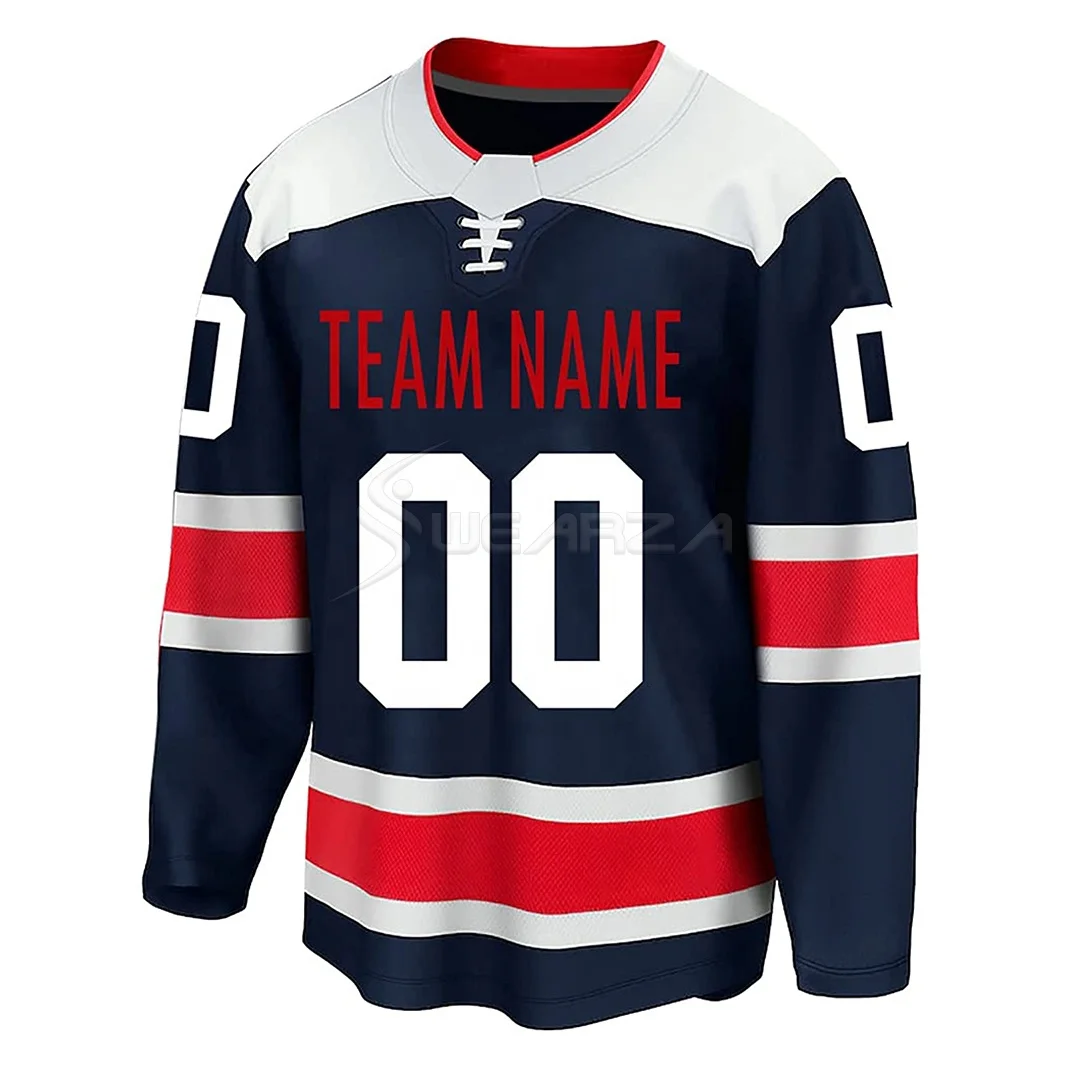 OEM 100% Polyester Sport Ice Hockey Uniform Jersey Best Place To Buy Authentic Ice Hockey Jerseys