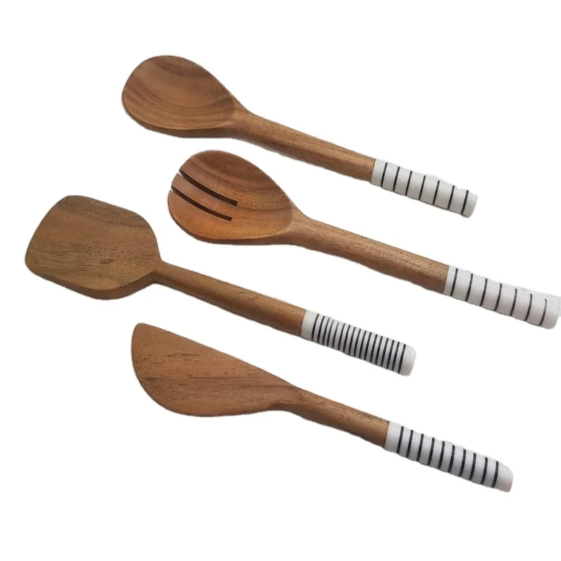Decorative salad servers Fruit & Vegetable Tools kitchen accessories Herb & Spice Tools kitchenware tools wooden serving tools
