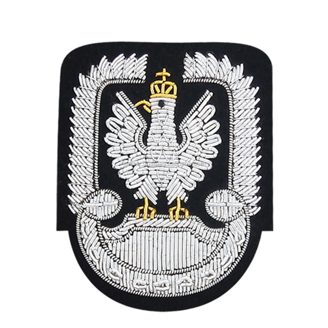 Вышитый вручную гребень слитка