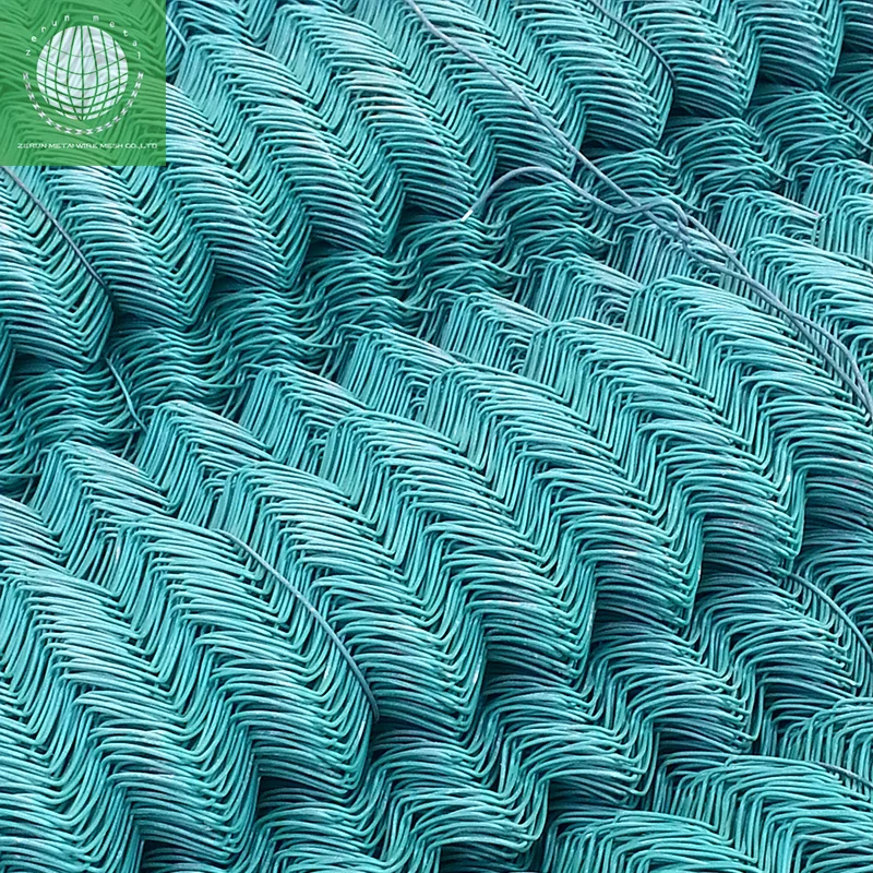 K Hot Dip galvan black iron mesh pakistan pvc coated 6ft Used Chain Link wire Fence pvc construction fence