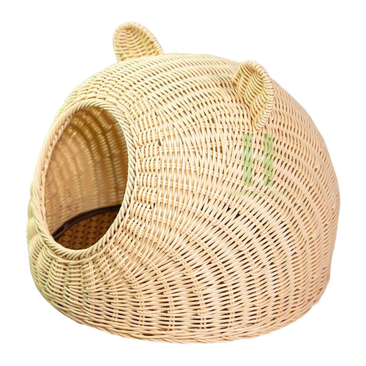 Cute Cat Pet Bed Cat Basket Nest Durable Rattan Cat Carrier for Travel Variety of Color and Dimension OEM Design in Vietnam