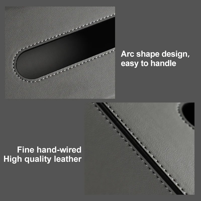 modern leather tissue box holders napkin dispenser for restaurant rectangular  napkin holder tissue box foldable Cover Holder