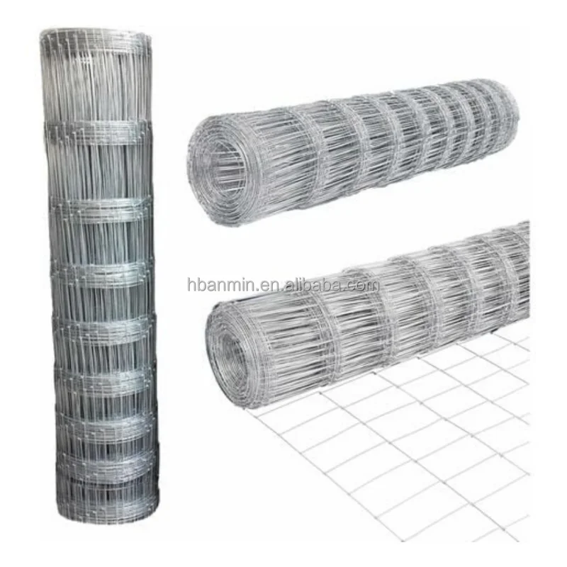 8ft height 50m length rural cattle sheep goat fixed knot deer fence