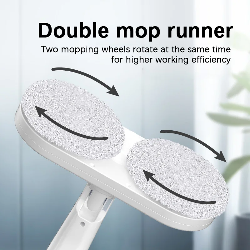2024 New  lightweight wireless  rotating low-noise electric cleaning mop rechargeable handheld cordless electric mop