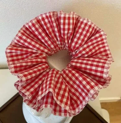 Women Girls Lace French Sweet Hair Scrunchies Elastic Scrunchy Head Ponytail Flower Hair Rope Ring Band